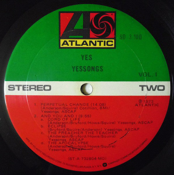 Yes - Yessongs (Vinyl, LP, Album, Reissue)