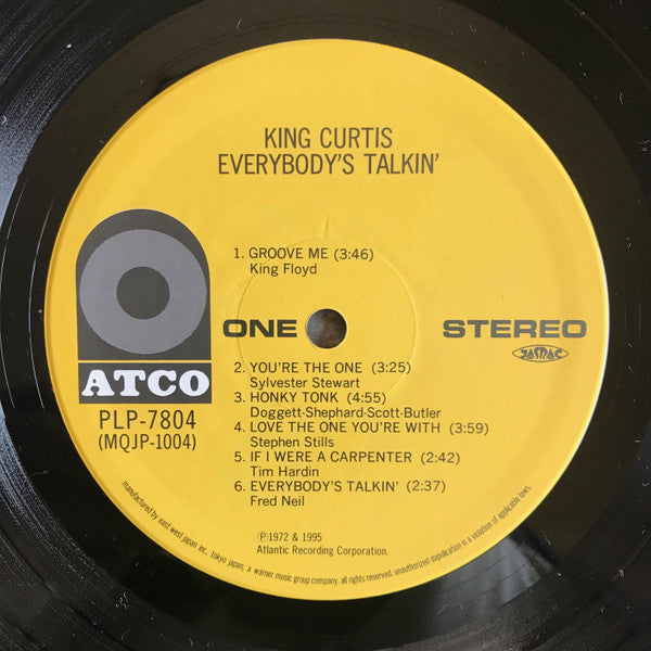 King Curtis - Everybody's Talkin' (Vinyl, LP, Album) Very Good Plus (VG+) / Very Good (VG)