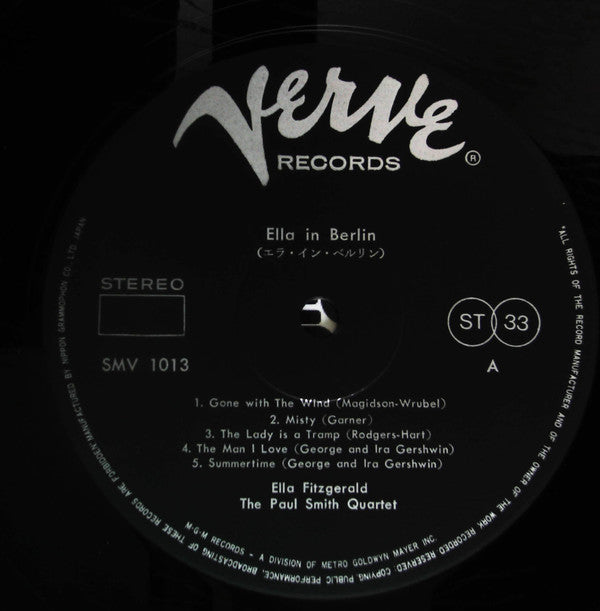 Ella Fitzgerald - Mack The Knife - Ella In Berlin (Vinyl, LP, Album, Reissue, Stereo) Very Good Plus (VG+) / Very Good Plus (VG+)