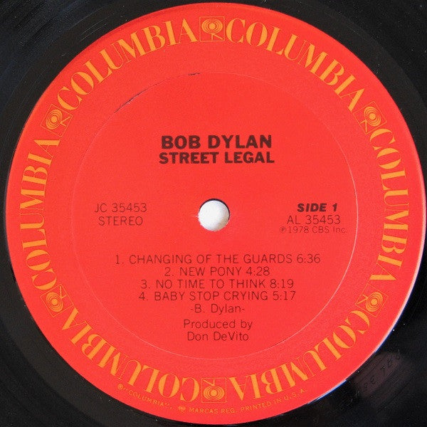 Bob Dylan - Street-Legal (Vinyl, LP, Album, Stereo) Very Good (VG) / Good (G)