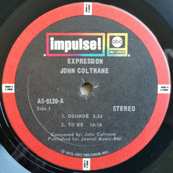 John Coltrane - Expression (Vinyl, LP, Album, Reissue, Stereo) Very Good (VG) / Very Good (VG)