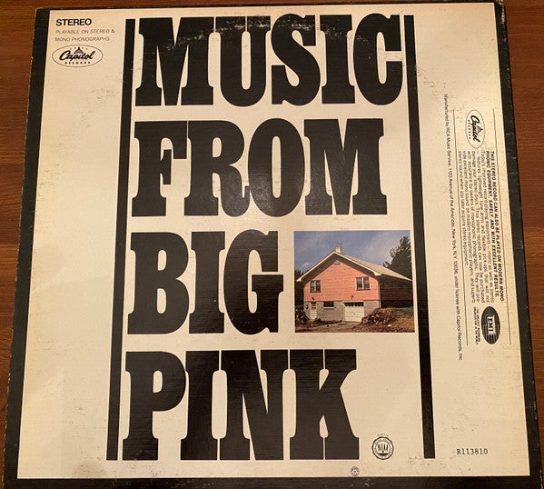 The Band - Music From Big Pink (Vinyl, LP, Album) Very Good (VG) / Very Good (VG)