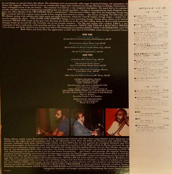 George Shearing - Light, Airy & Swinging (Vinyl, LP, Album, Stereo) Very Good Plus (VG+) / Very Good Plus (VG+)