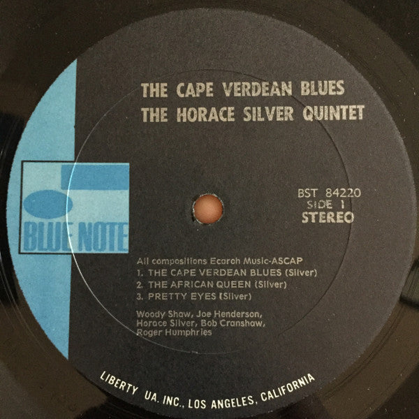 The Horace Silver Quintet - The Cape Verdean Blues (Vinyl, LP, Album, Reissue, Stereo) Very Good Plus (VG+) / Good Plus (G+)