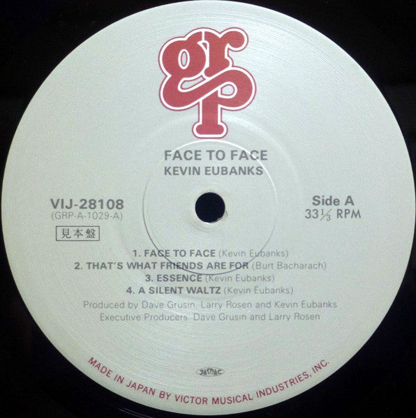 Kevin Eubanks - Face To Face (Vinyl, LP, Album, Promo) Very Good Plus (VG+) / Very Good Plus (VG+)