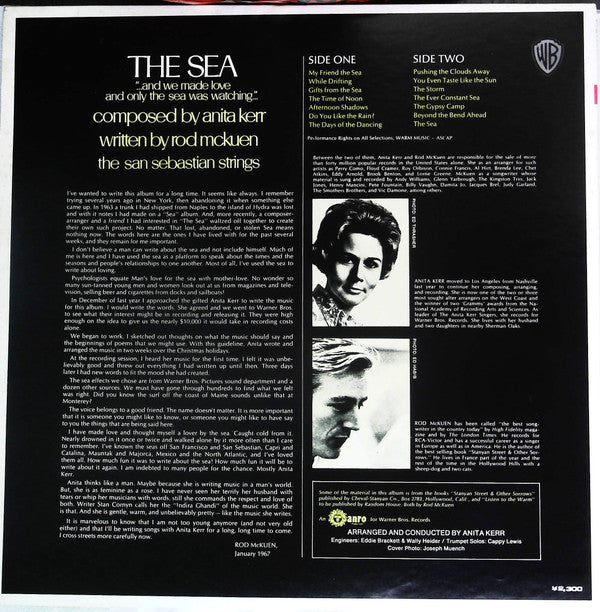 Anita Kerr - The Sea (Vinyl, LP, Album, Reissue) Very Good Plus (VG+) / Very Good Plus (VG+)