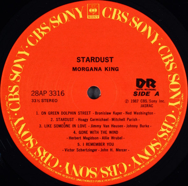 Morgana King - Stardust (Vinyl, LP, Album) Very Good Plus (VG+) / Very Good Plus (VG+)