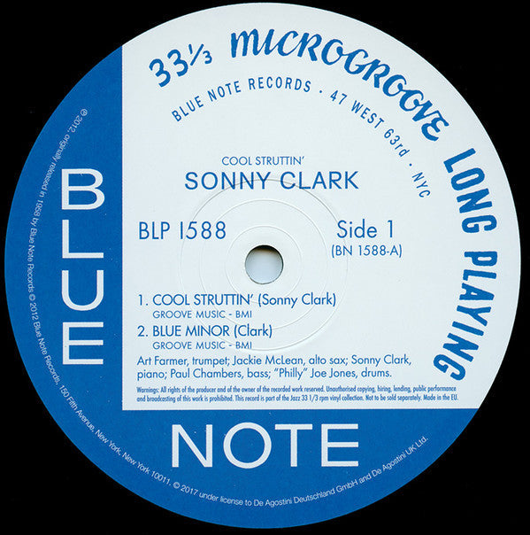 Sonny Clark - Cool Struttin' (Vinyl, LP, Album, Reissue)