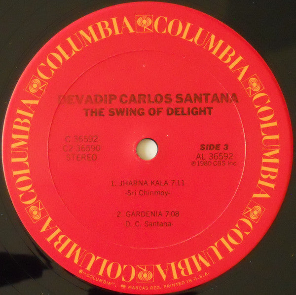 Carlos Santana - The Swing Of Delight (Vinyl, LP, Album, Stereo)