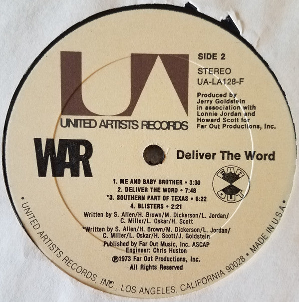 War - Deliver The Word (Vinyl, LP, Album, Stereo) Good Plus (G+) / Good Plus (G+)