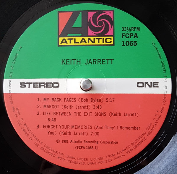 Keith Jarrett - Keith Jarrett (Vinyl, LP, Compilation, Club Edition, Stereo) Near Mint (NM or M-) / Very Good Plus (VG+)