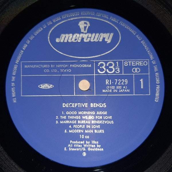 10cc - Deceptive Bends (Vinyl, LP, Album, Stereo)