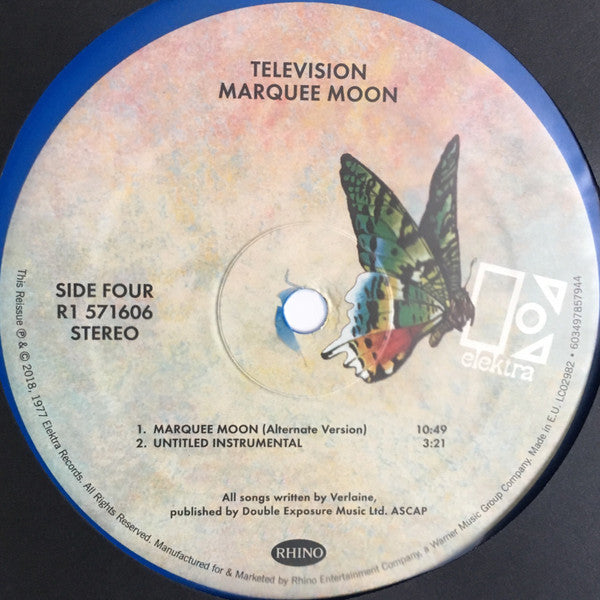 Television - Marquee Moon (Vinyl, Vinyl, All Media, LP, Album, Reissue, LP, Compilation, Limited Edition) Near Mint (NM or M-) / Near Mint (NM or M-)