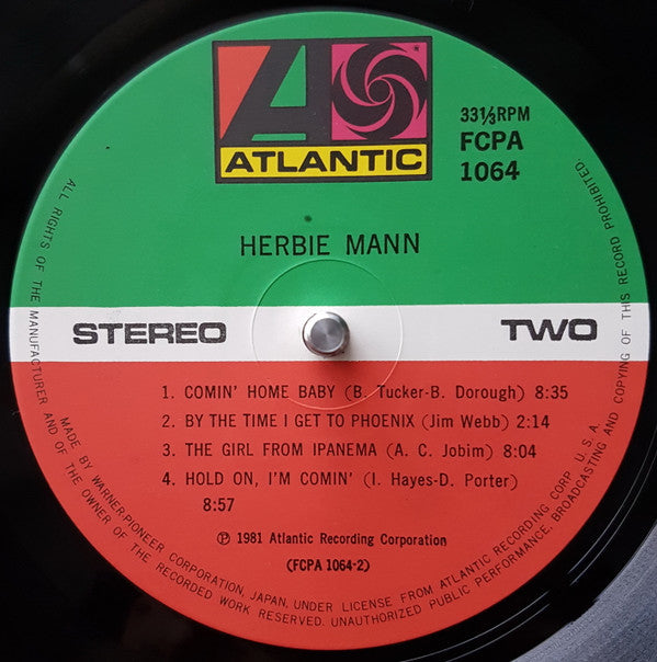 Herbie Mann - Herbie Mann (Vinyl, LP, Compilation, Club Edition) Near Mint (NM or M-) / Very Good Plus (VG+)