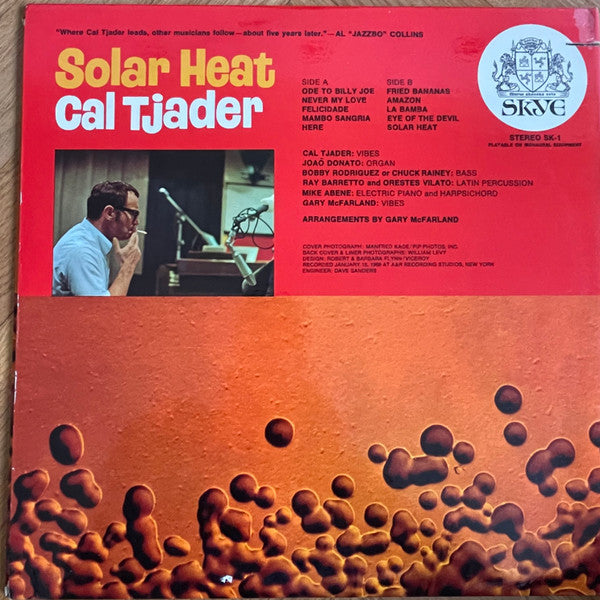 Cal Tjader - Solar Heat (Vinyl, LP, Album, Stereo) Very Good (VG) / Very Good Plus (VG+)