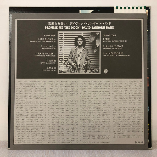 David Sanborn Band - Promise Me The Moon (Vinyl, LP, Album) Very Good Plus (VG+) / Very Good Plus (VG+)