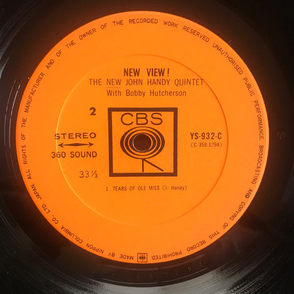 The New John Handy Quintet - New View! (Vinyl, LP, Album, Stereo) Very Good (VG) / Very Good (VG)