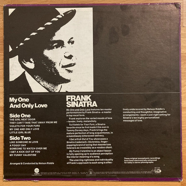 Frank Sinatra - My One And Only Love (Vinyl, LP, Album, Stereo, Reissue) Very Good (VG) / Good Plus (G+)