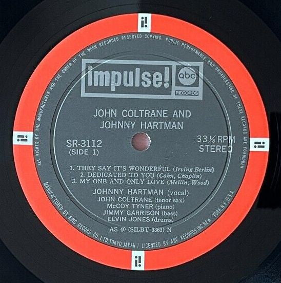 John Coltrane - John Coltrane And Johnny Hartman (Vinyl, LP, Album) Very Good Plus (VG+) / Very Good Plus (VG+)
