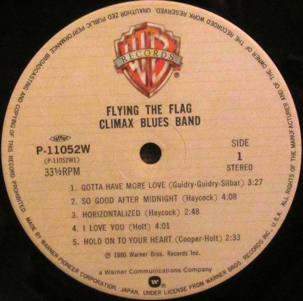 Climax Blues Band - Flying the Flag (Vinyl, LP, Album) Good Plus (G+) / Very Good Plus (VG+)