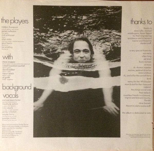 Robbin Thompson - Robbin Thompson (Vinyl, LP, Album) Good Plus (G+) / Good Plus (G+)