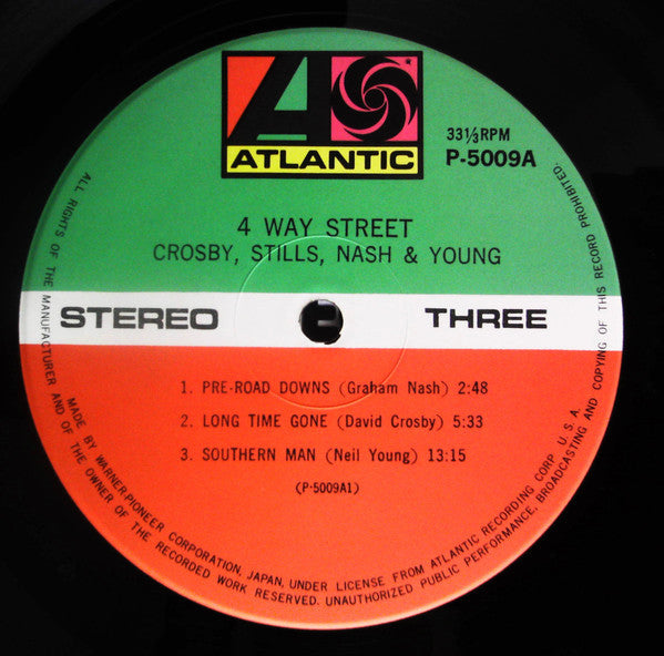 Crosby, Stills, Nash & Young - 4 Way Street (2xVinyl, LP, Album, Reissue) Near Mint (NM or M-) / Very Good Plus (VG+)