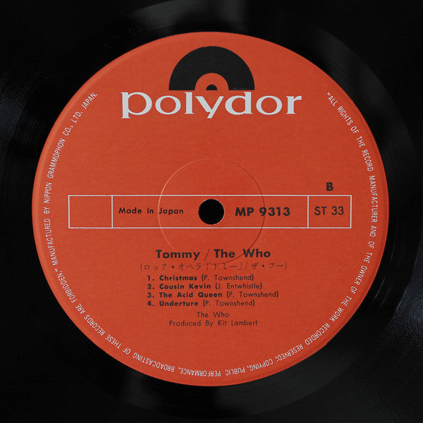 The Who - Tommy (2xVinyl, LP, Album) Very Good (VG) / Good Plus (G+)