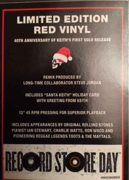 Keith Richards - Run Rudolph Run / The Harder They Come / Pressure Drop (Vinyl, 12", 45 RPM, Record Store Day, Single, Limited Edition, Stereo) Very Good Plus (VG+) / Very Good Plus (VG+)