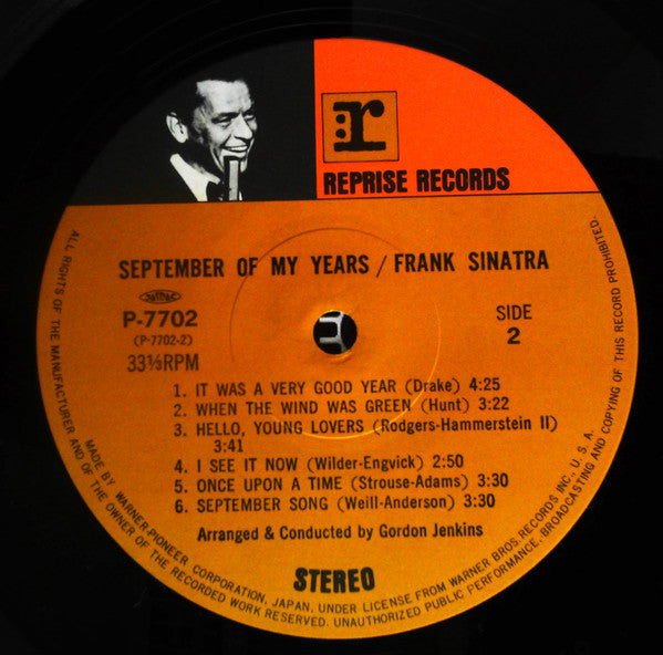 Frank Sinatra - September Of My Years (Vinyl, LP, Album, Reissue, S...