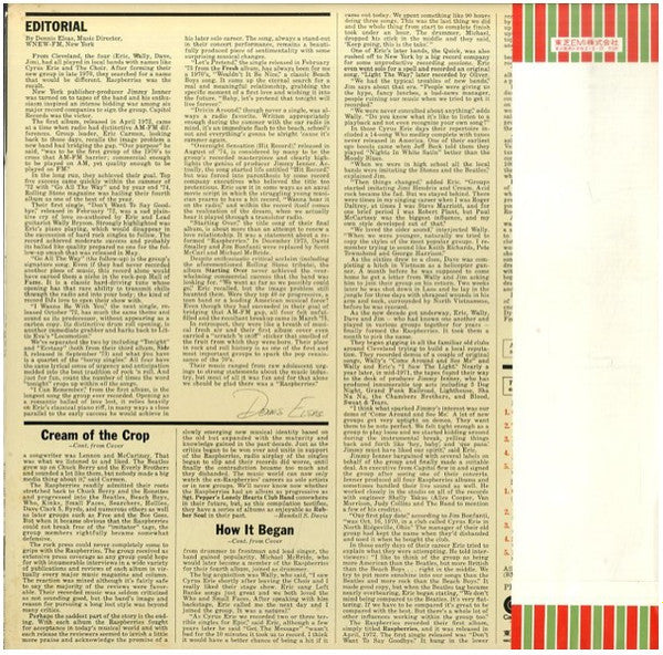 Raspberries - Raspberries' Best - Featuring Eric Carmen (Vinyl, LP,...