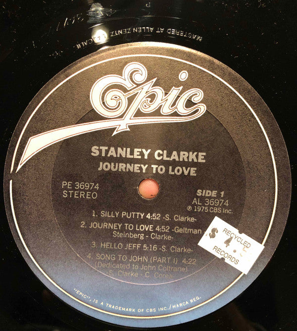 Stanley Clarke - Journey To Love (Vinyl, LP, Album, Reissue) Very Good Plus (VG+) / Very Good Plus (VG+)