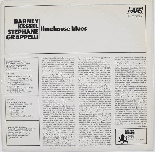 Barney Kessel - Limehouse Blues (Vinyl, LP, Album) Very Good (VG) / Very Good (VG)