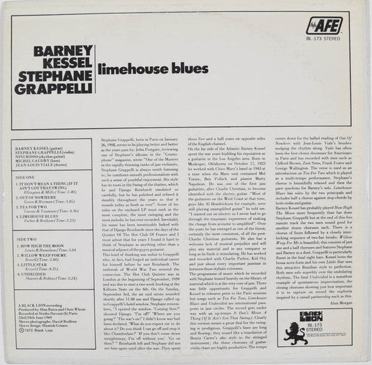 Barney Kessel - Limehouse Blues (Vinyl, LP, Album) Very Good (VG) / Very Good (VG)