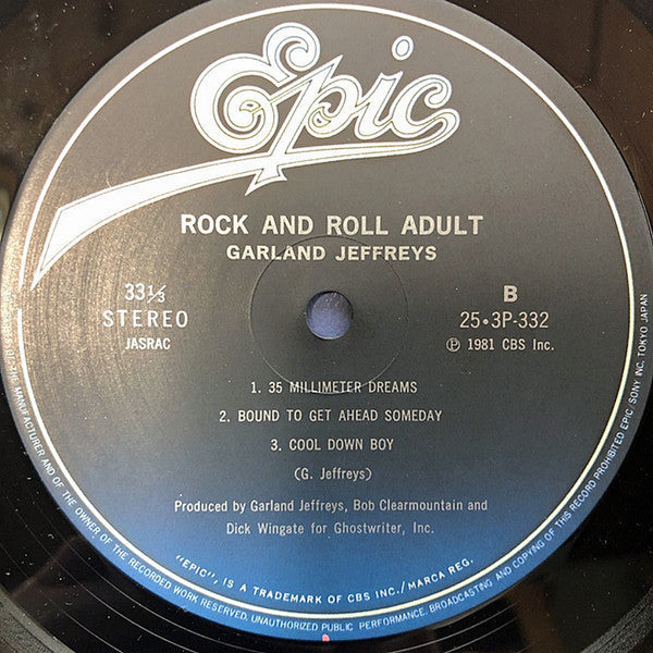 Garland Jeffreys - Rock & Roll Adult (Vinyl, LP, Album, Stereo) Very Good Plus (VG+) / Good (G)
