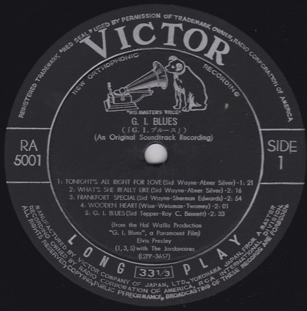 Elvis Presley - G. I. Blues (Vinyl, LP, Album, Mono) Very Good (VG) / Very Good (VG)