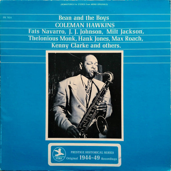 Coleman Hawkins - Bean And The Boys (Vinyl, LP, Compilation, Stereo, Reissue, Remastered) Very Good (VG) / Good Plus (G+)