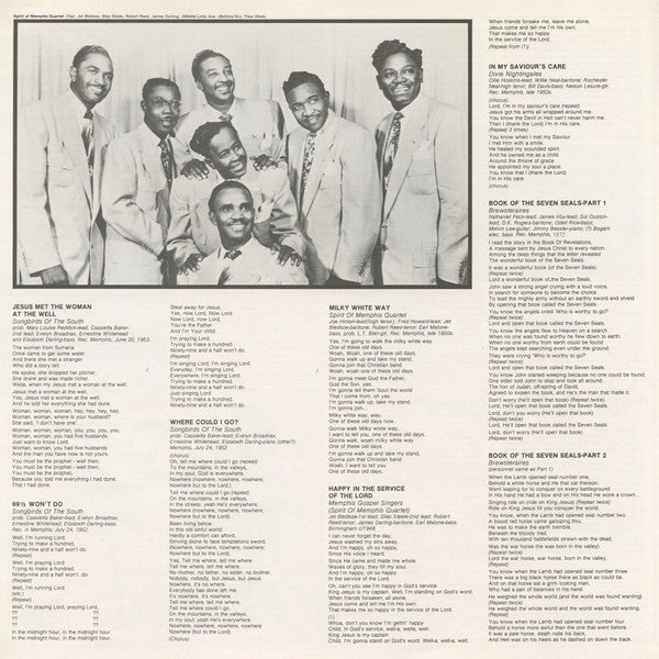 Various - "Bless My Bones" Memphis Gospel Radio - The Fifties (Vinyl, LP, Compilation, Mono) Very Good Plus (VG+) / Very Good (VG)