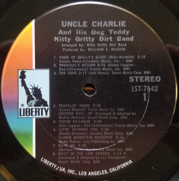 Nitty Gritty Dirt Band - Uncle Charlie & His Dog Teddy (Vinyl, LP, Album) Very Good Plus (VG+) / Good Plus (G+)