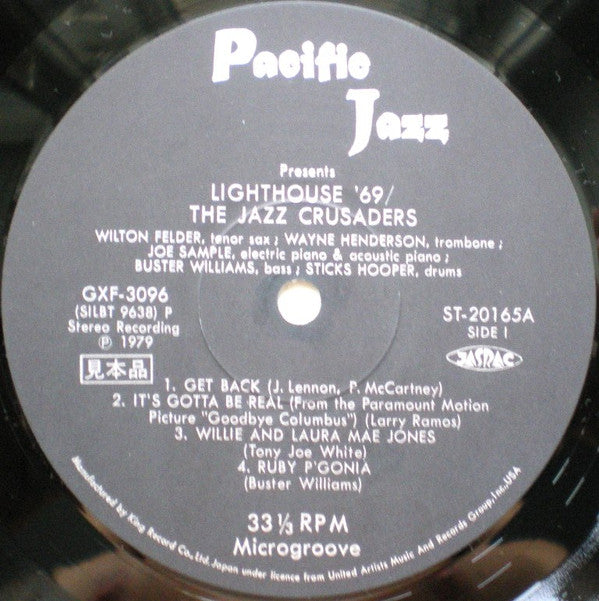 The Crusaders - Lighthouse '69 (Vinyl, LP, Album, Promo, Reissue, Stereo) Very Good (VG) / Good Plus (G+)
