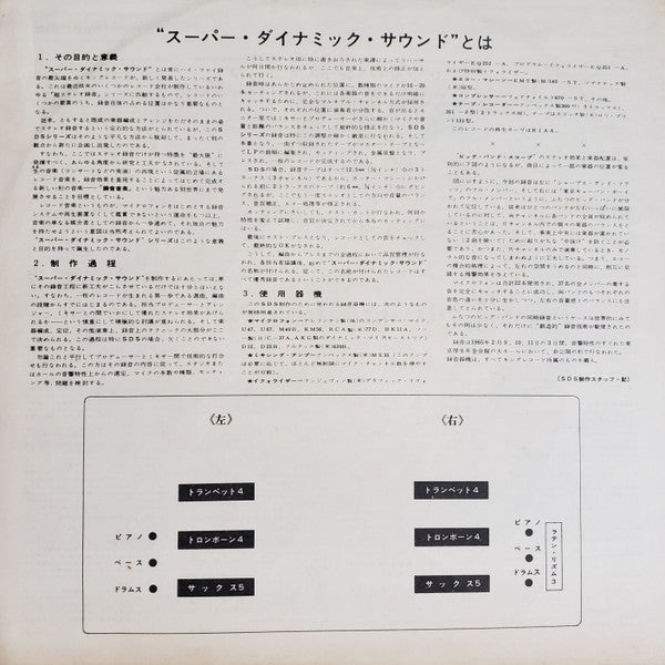 Nobuo Hara and His Sharps & Flats - Big Band Scope (Vinyl, LP, Album) Very Good (VG) / Very Good (VG)