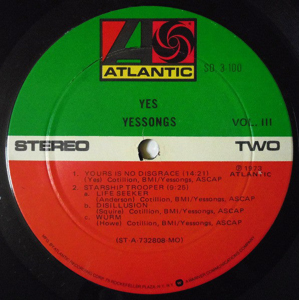 Yes - Yessongs (Vinyl, LP, Album, Reissue)