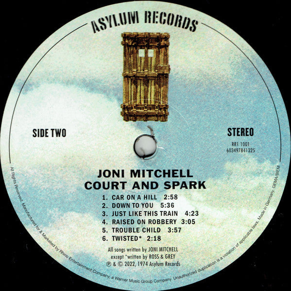 Joni Mitchell - Court And Spark (Vinyl, LP, Album, Reissue, Remastered, Stereo) Near Mint (NM or M-) / Near Mint (NM or M-)