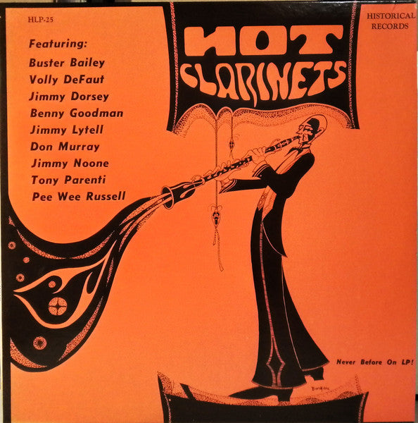 Various - Hot Clarinets 1924-1929 (Vinyl, LP, Compilation) Good Plus (G+) / Very Good (VG)