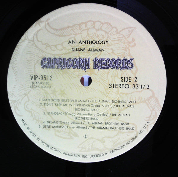 Duane Allman - An Anthology (2xVinyl, LP, Compilation) Very Good (VG) / Very Good (VG)