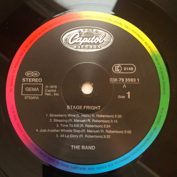 The Band - Stage Fright (Vinyl, LP, Album, Reissue) Very Good Plus (VG+) / Very Good Plus (VG+)