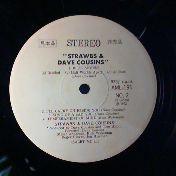 Strawbs - Strawbs & Dave Cousins (Vinyl, LP, Compilation, Promo, Stereo) Near Mint (NM or M-) / Very Good (VG)