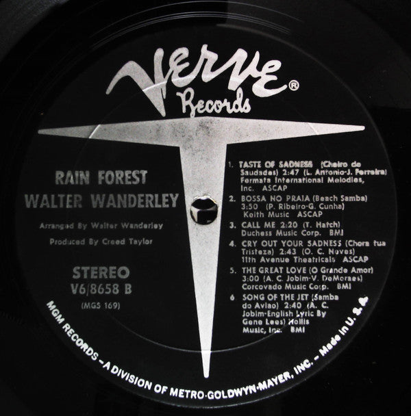 Walter Wanderley - Rain Forest (Vinyl, LP, Album, Reissue) Very Good (VG) / Good Plus (G+)