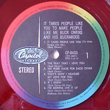 Buck Owens And His Buckaroos - It Takes People Like You To Make People Like Me (Vinyl, LP, Album, Stereo) Very Good (VG) / Good (G)