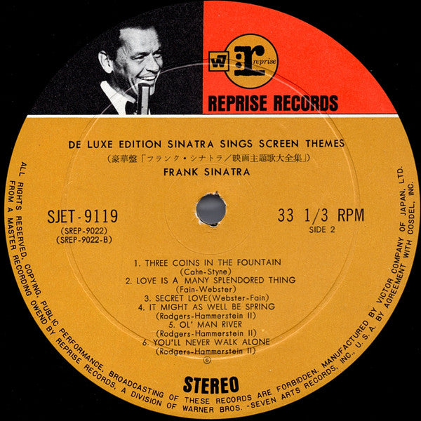 Frank Sinatra - Sinatra Sings Screen Themes - Deluxe Edition (2xVinyl, LP, Compilation) Very Good Plus (VG+) / Very Good Plus (VG+)