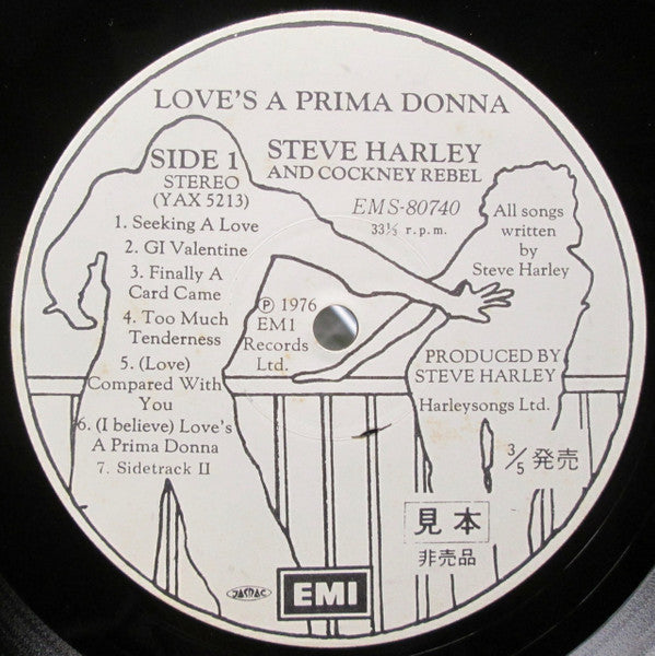 Steve Harley & Cockney Rebel - Love's A Prima Donna (Vinyl, LP, Album, Promo) Very Good (VG) / Very Good (VG)
